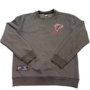 Atlanta Falcons Sweatshirt Mens S Gray Crewneck Fleece NFL Ultra Game